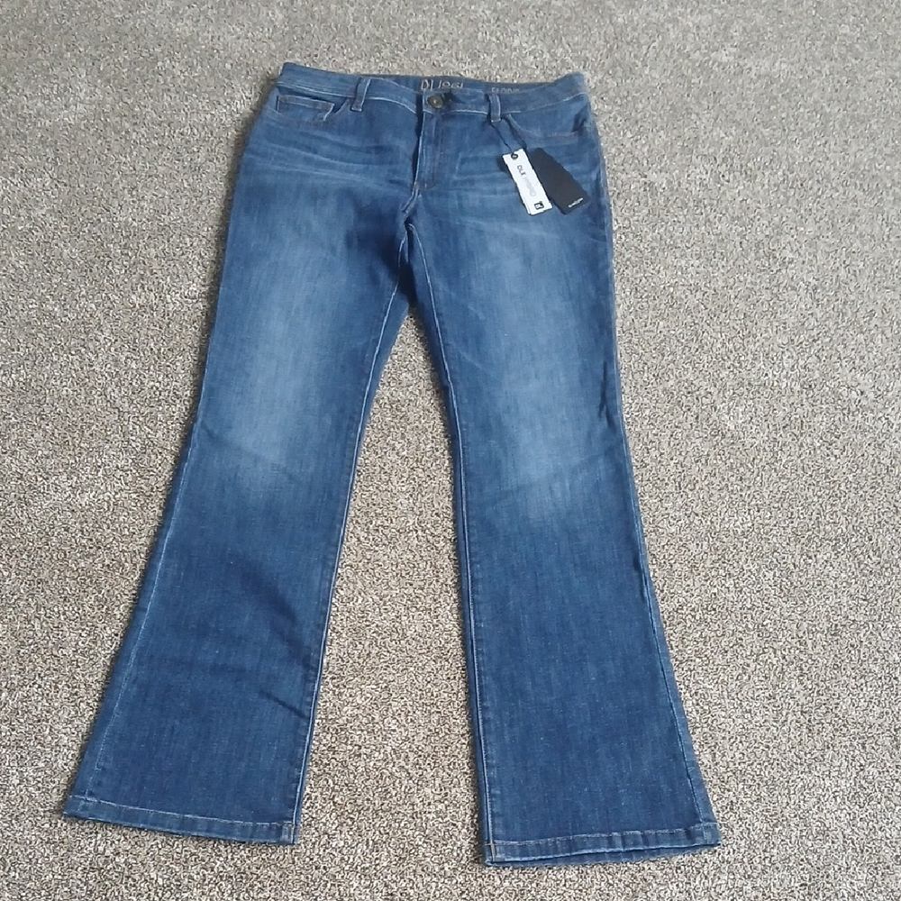 DL1961 Women's Elodie Instasculpt Boot Cut Jeans in Classic Blue